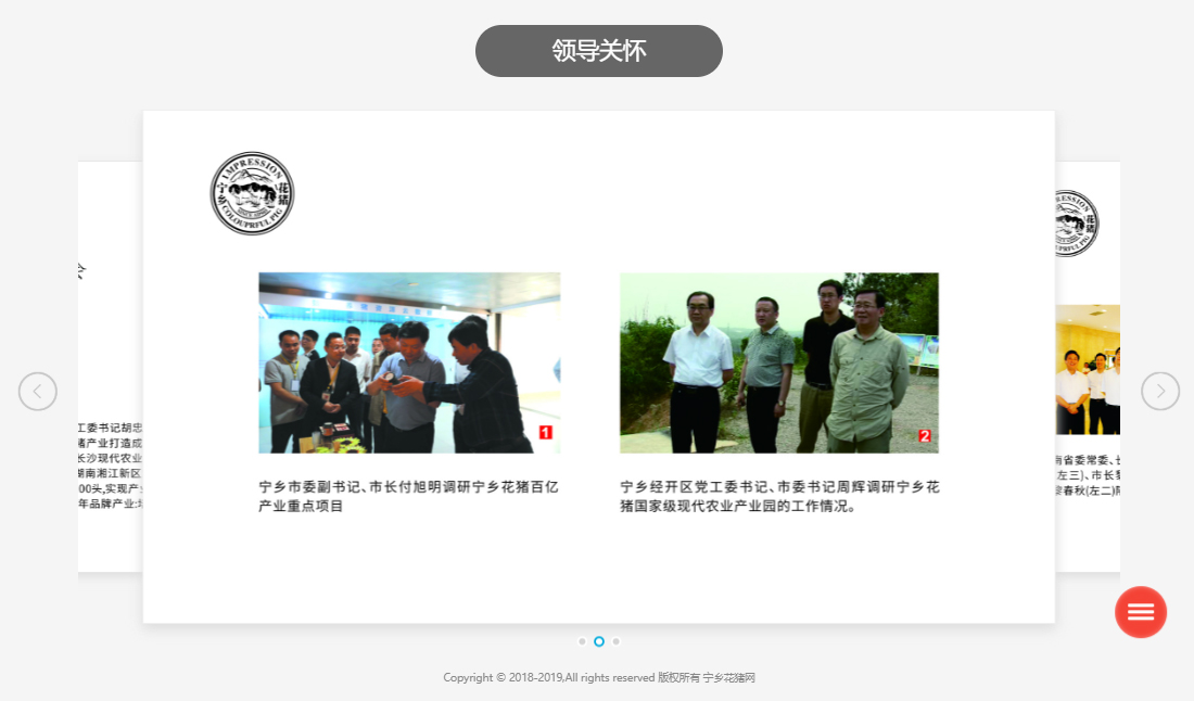 麥格建站案例-寧鄉(xiāng)花豬領(lǐng)導(dǎo)關(guān)懷