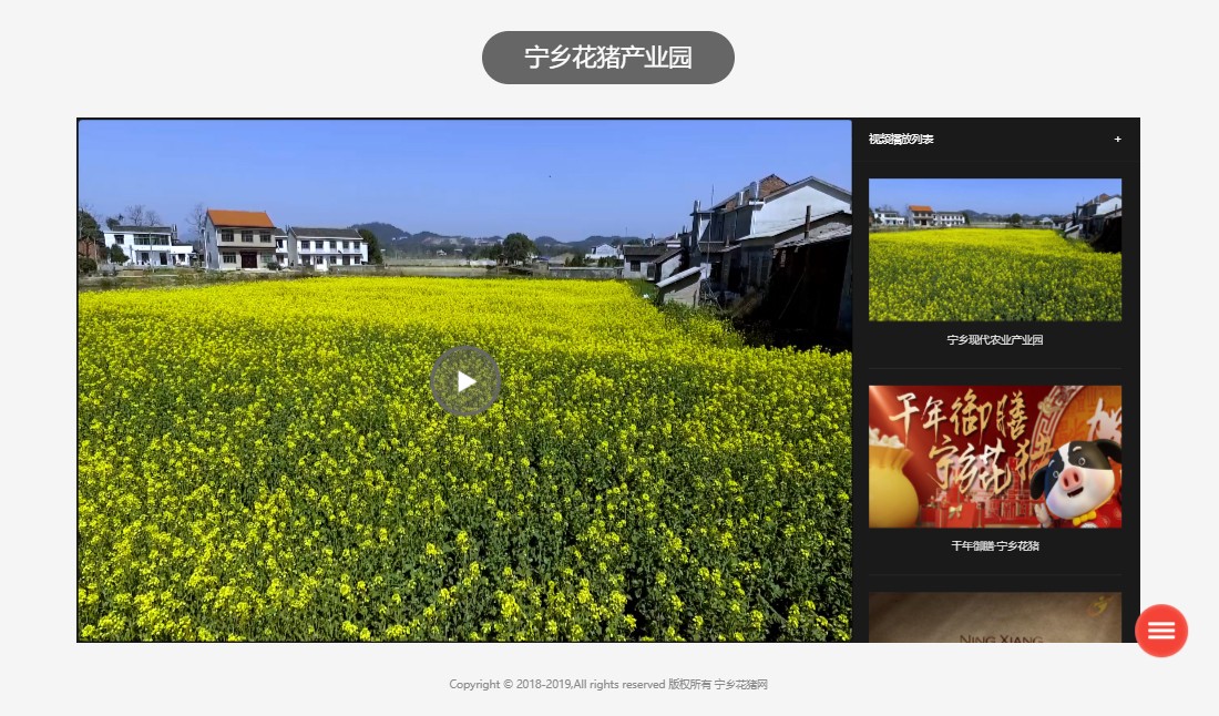 麥格建站案例-寧鄉(xiāng)花豬視頻展示